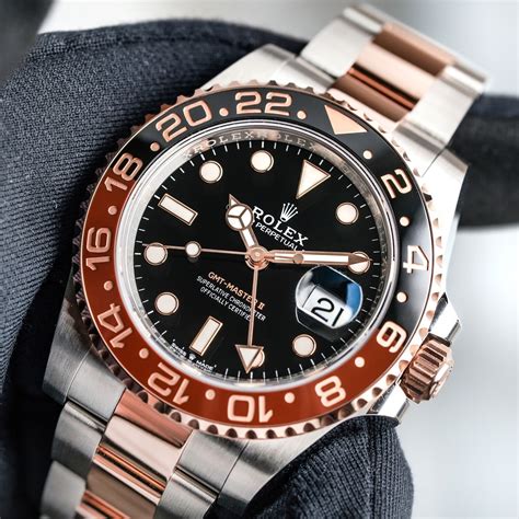 rolex gmt master ii root beer rose gold|rose gold gmt master 2.